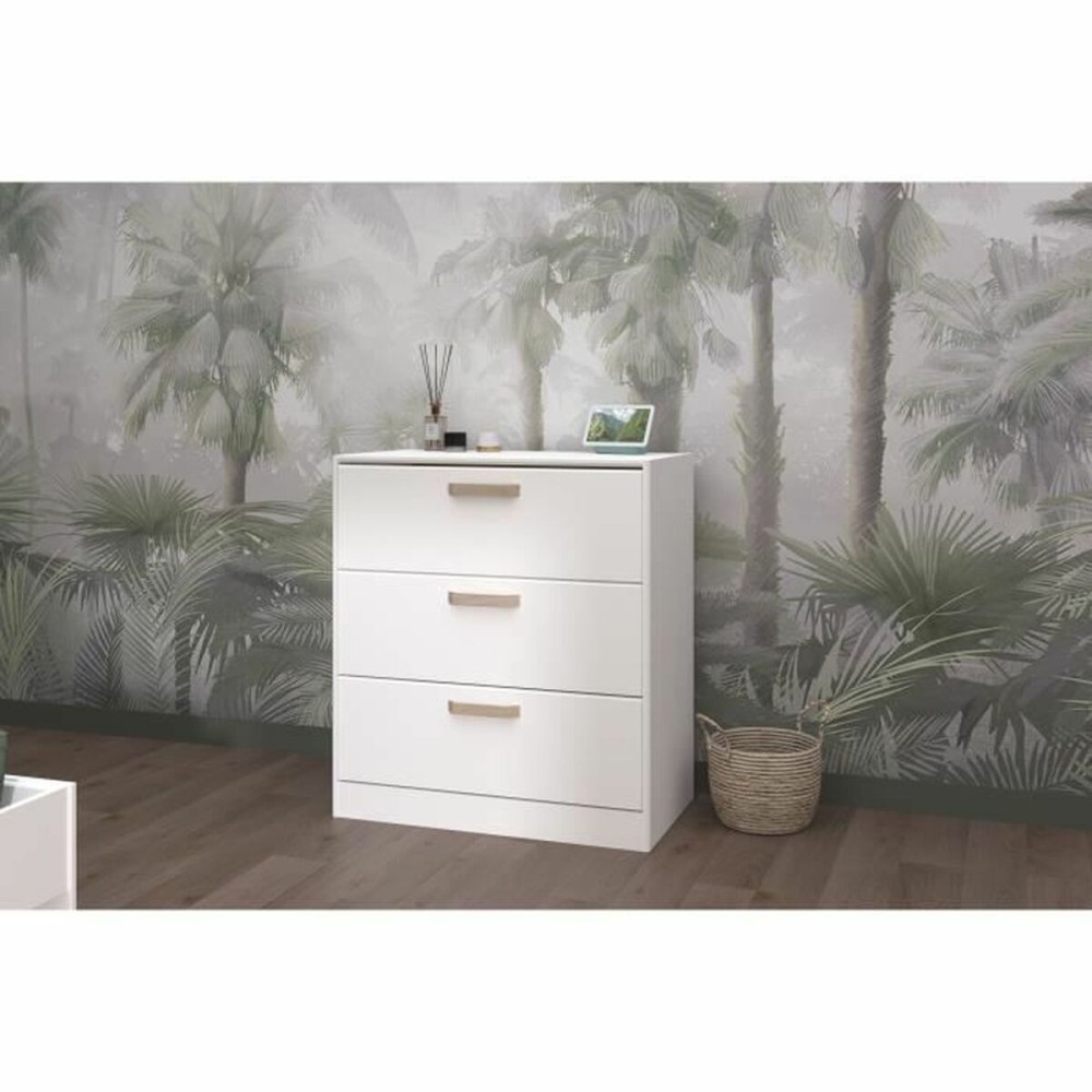 Chest of drawers Parisot White 79,7 x 87,8 x 43,8 cm