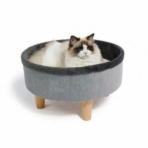 Katzenbett MPETS ROUND Grau 47 x 47 x 26 cm