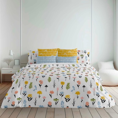 Housse de Couette Decolores Arona Multicouleur 175 Fils 140 x 200 cm