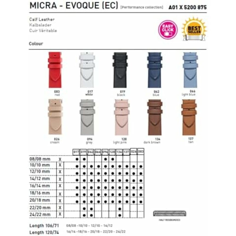 Uhrband Morellato A01X5200875083CR20 20 mm