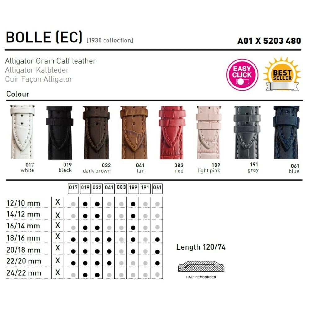 Uhrband Morellato A01X5203480041CR12 12 mm Braun