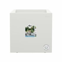Blumentopf Elho 29,5 x 29,5 x 49,5 cm Weiß Kunststoff karriert Moderne