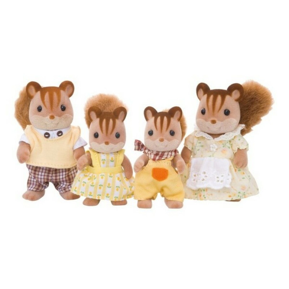 Set of Dolls Sylvanian Families 4172 Family Ecureuil Roux