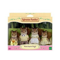 Set of Dolls Sylvanian Families 4172 Family Ecureuil Roux