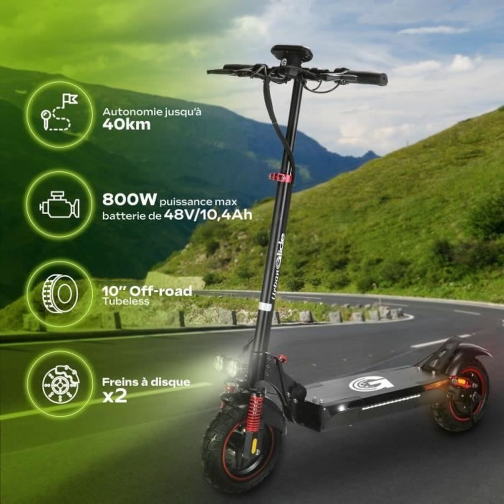 Elektroroller Urbanglide ECROSS PRO LITE 2 Schwarz 25 km/h