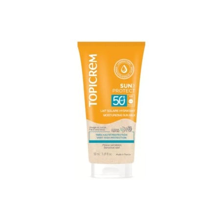 Lait solaire Topicrem SPF 50+ 50 ml Hydratant