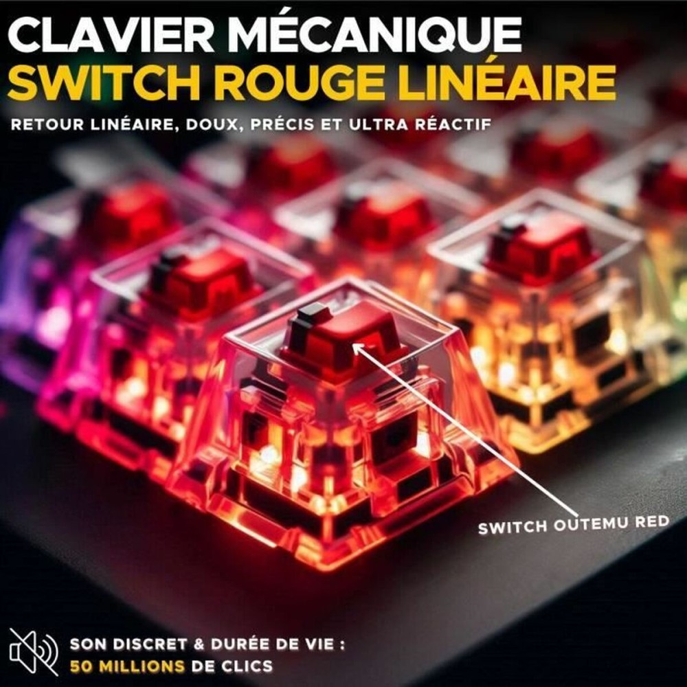 Clavier The G-Lab KEYZ TITAN Blanc