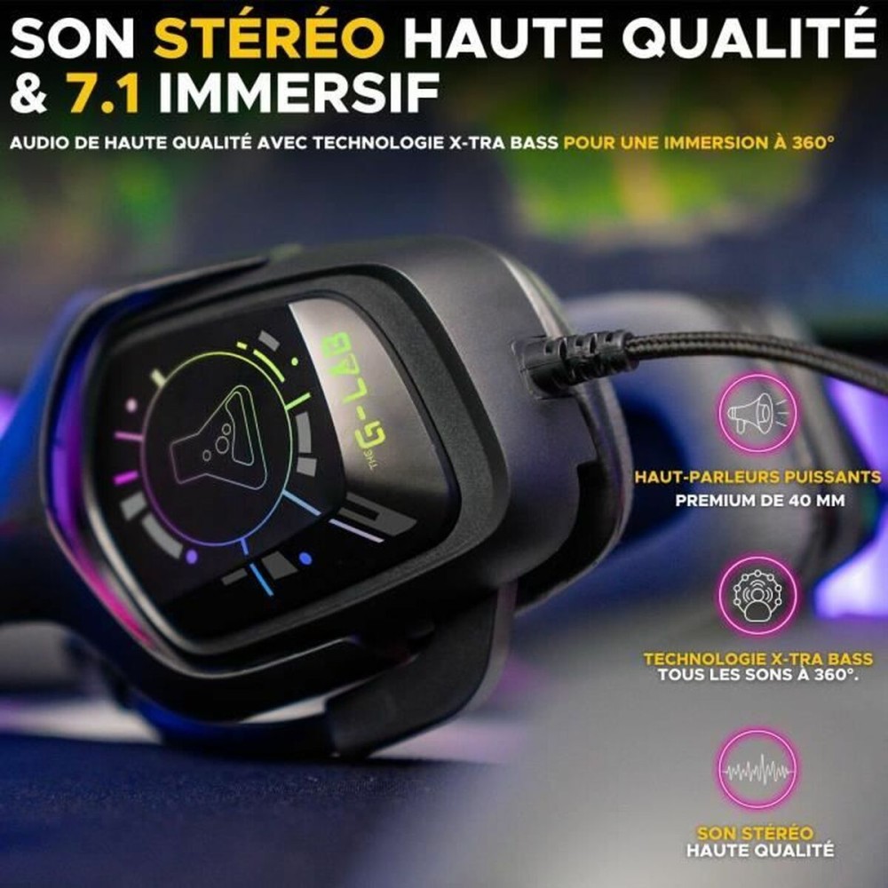Casques avec Microphone The G-Lab KORP COBALT 7.1