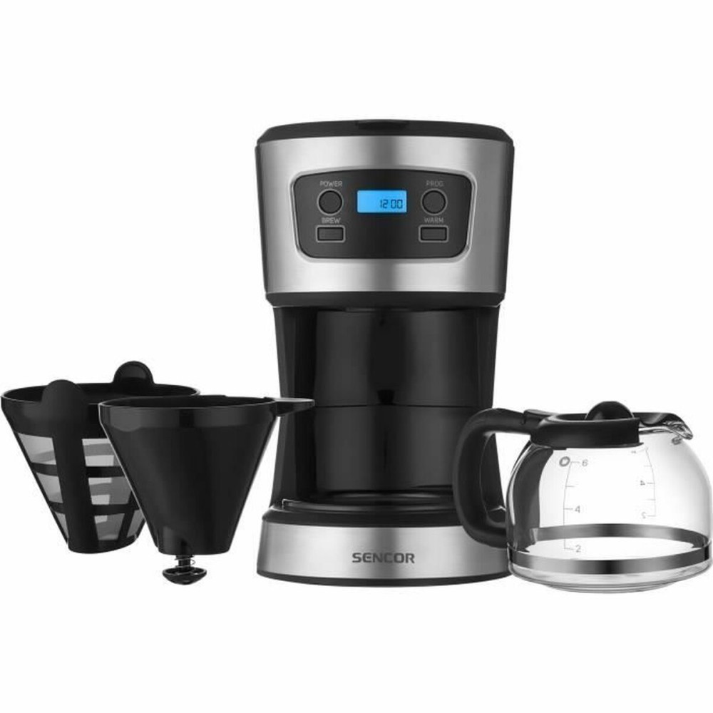 Drip Coffee Machine Sencor SCE 3700BK Black Grey noir 700 W