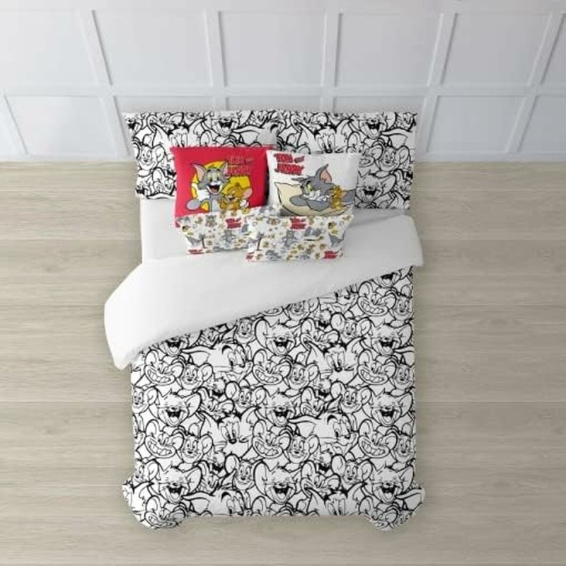 Nordic cover Tom & Jerry B&W White black 175 Threads 260 x 240 cm