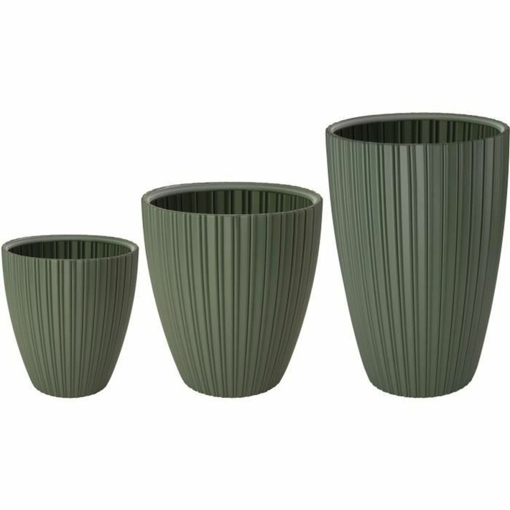 Plant pot Garden ID Fancy Green Polyethylene 40 x 42 cm