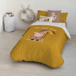 Housse de Couette Peppa Pig No Bad Days Multicouleur 175 Fils 155 x 220 cm