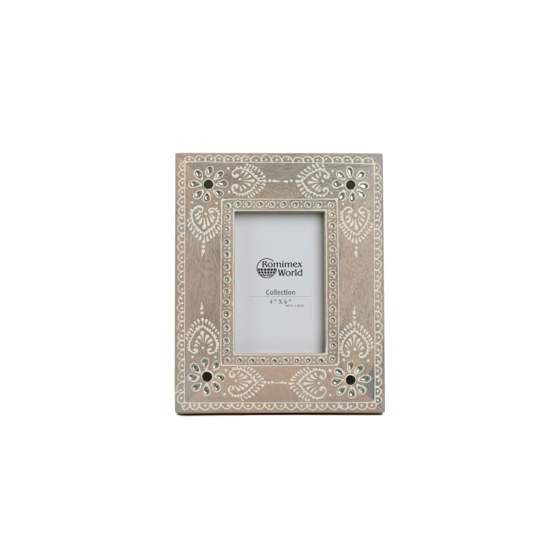 Fotorahmen Romimex Braun Mango-Holz 10 x 15 x 2 cm