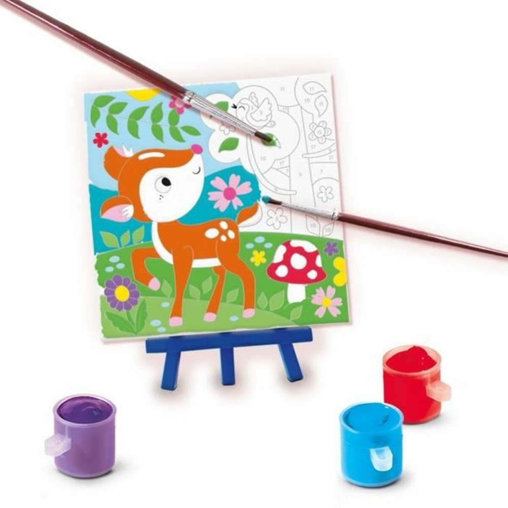 Drawing Set SES Creative Painting by number on canvas (3 Pieces)