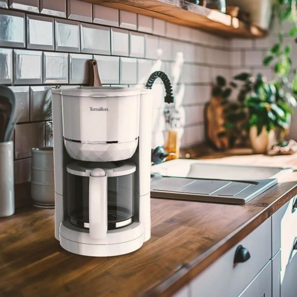 Cafetière à Piston Terraillon 15353 DIAMANT Blanc 1,25 L
