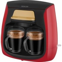 Filterkaffeemaschine Sencor SCE 2101RD Rot rouge noir 500 W