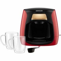 Drip Coffee Machine Sencor SCE 2101RD Red rouge noir 500 W