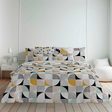 Housse de Couette Decolores Anna Multicouleur 175 Fils 140 x 200 cm