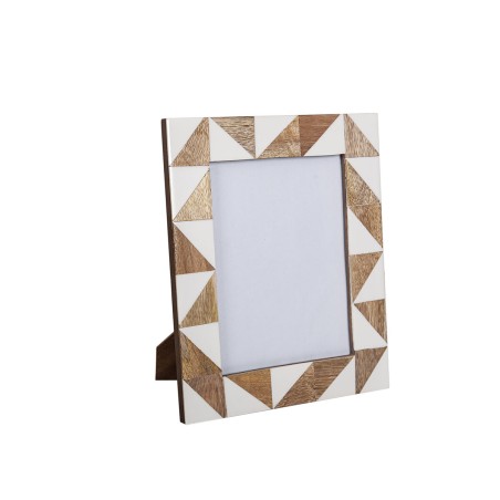 Fotorahmen Romimex Braun Beige Holz Harz 15 x 20 x 2 cm