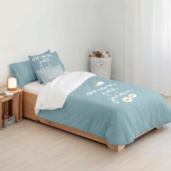 Housse de Couette Kids&Cotton Xalo Big Bleu 175 Fils 180 x 220 cm 180 x 240 cm