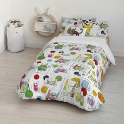 Housse de Couette Decolores Indiana Multicouleur 175 Fils 260 x 240 cm