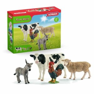 Set of Farm Animals Schleich 42385 Farm World PVC Plastic