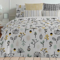 Housse de Couette Decolores Santorini Multicouleur 175 Fils 200 x 200 cm