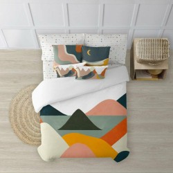 Housse de Couette Decolores Sahara Multicouleur 175 Fils 155 x 220 cm