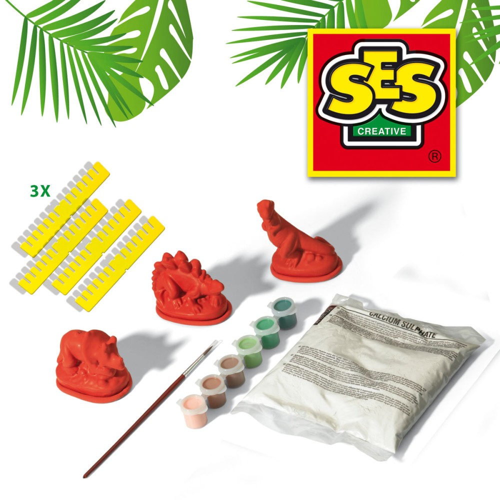 Modelliermasse SES Creative Gussformsatz Dinosaurier