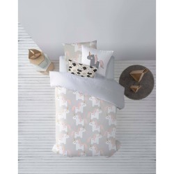 Housse de Couette Decolores Mileto Multicouleur 175 Fils 180 x 220 cm