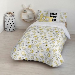 Housse de Couette Kids&Cotton Dakari Small Blanc Noir 175 Fils 180 x 220 cm 180 x 240 cm