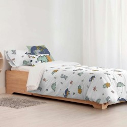 Housse de Couette Kids&Cotton Italo Small Blanc 175 Fils 180 x 220 cm 180 x 240 cm