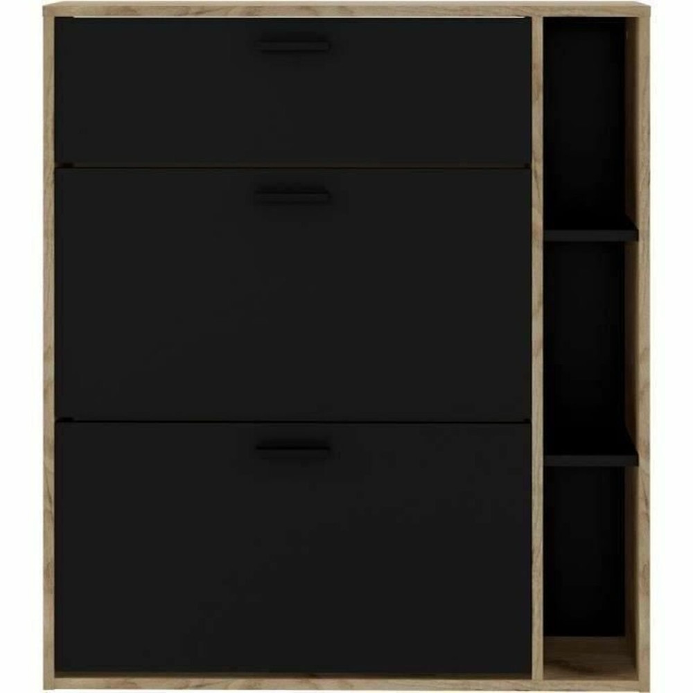 Shoe Rack Leona Brown Oak Melamin 90 x 25 x 102 cm