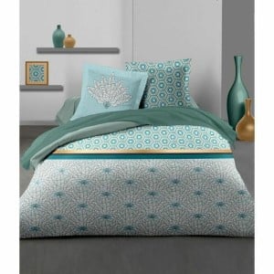 Bettbezug-Set HOME LINGE PASSION grün Doppelbett 220 x 240 cm