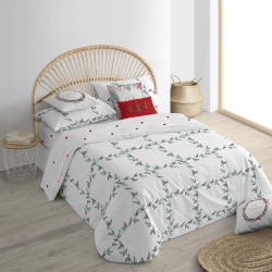 Housse de Couette Decolores White Christmas 1 Multicouleur Polyester 140 x 200 cm