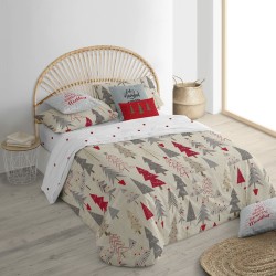 Housse de Couette Decolores Merry Christmas 31 Multicouleur Polyester 200 x 200 cm