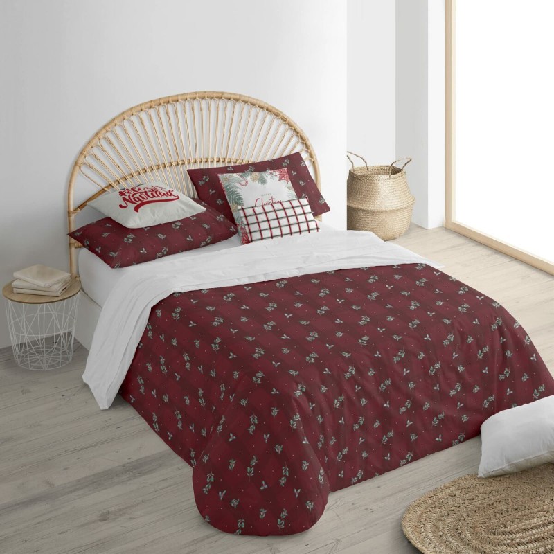 Housse de Couette Decolores Red Christmas 1 Multicouleur Polyester 140 x 200 cm