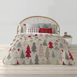 Bettdeckenbezug Decolores Merry Christmas 31 Bunt Polyester 200 x 200 cm