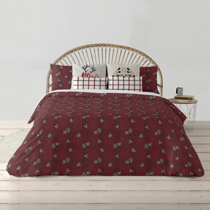 Housse de Couette Decolores Red Christmas 1 Multicouleur Polyester 140 x 200 cm