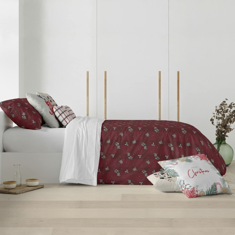 Housse de Couette Decolores Red Christmas 1 Multicouleur Polyester 140 x 200 cm