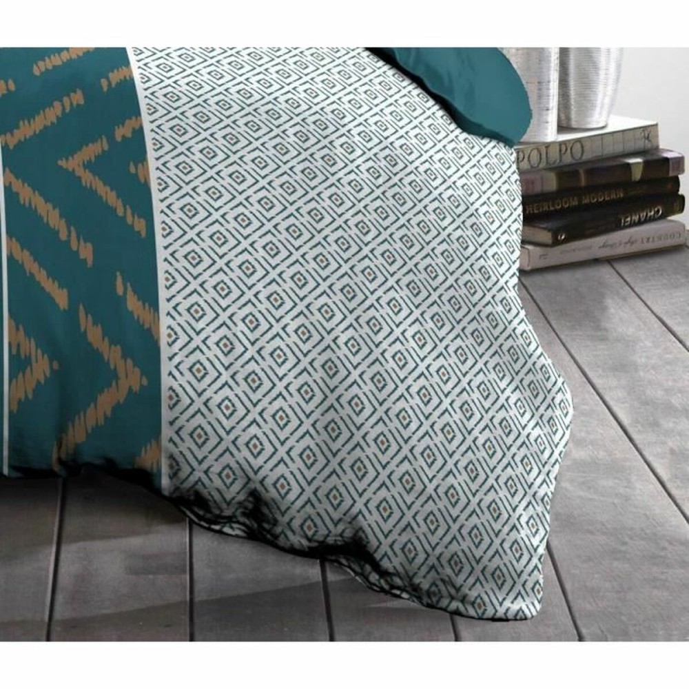 Bettbezug-Set HOME LINGE PASSION Ethno grün 140 x 200 cm
