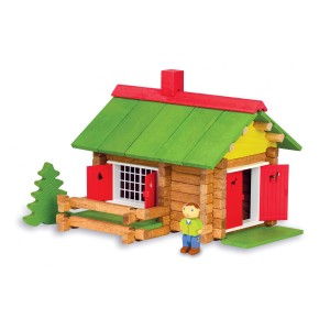 Figurines d’action Jeujura My Wooden Chalet 100 Pièces Playset