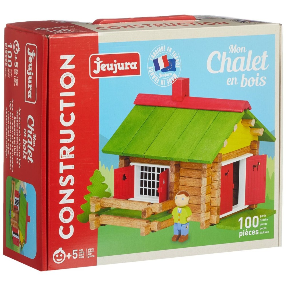 Figurines d’action Jeujura My Wooden Chalet 100 Pièces Playset