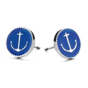 Damenohrringe CO88 Collection 8CE-70026 Blau Silberfarben