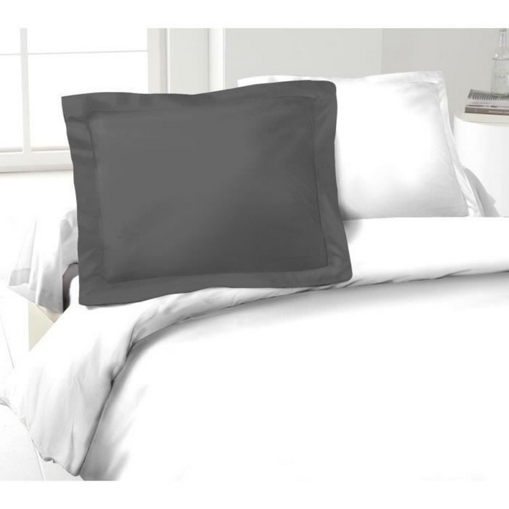 Kissenbezug Lovely Home Grau Dunkelgrau 50 x 70 cm 100 % Baumwolle