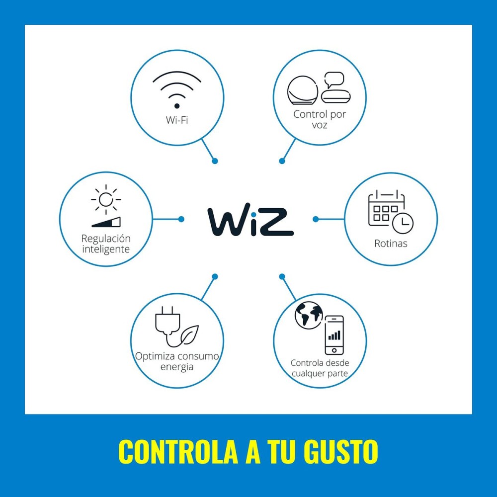 Guirlande lumineuse LED Wiz Multicouleur 8 W