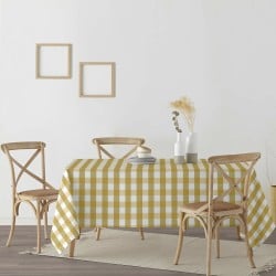 Stain-proof tablecloth Belum Cuadros Mustard 250 x 150 cm