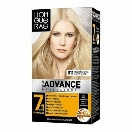 Teinture permanente Color Advance Llongueras 8410436257220 Blond Naturel Extra Clair