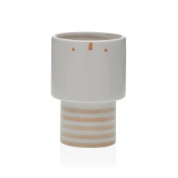 Planter Versa Face Beige Ceramic 8 x 16 x 8 cm