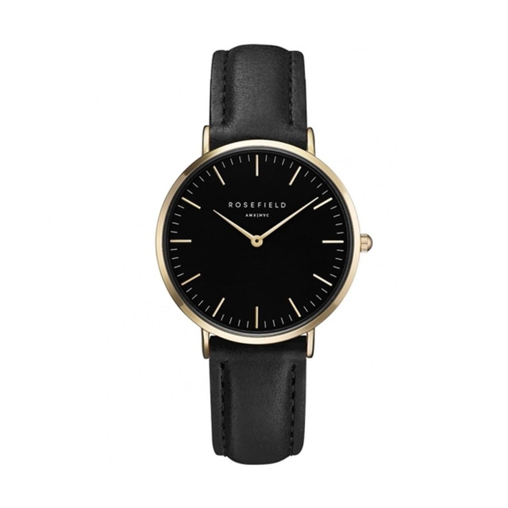 Damenuhr Rosefield Schwarz Gold